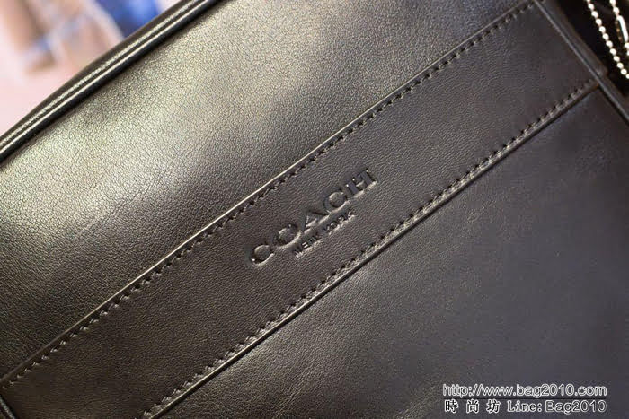 COACH蔻馳 海外代購品質 coach71723 經典 男士全牛皮單肩小斜挎  Chz1049